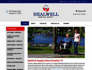 healwellmedicalsupply.com screenshot