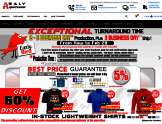 healysportswear.com screenshot