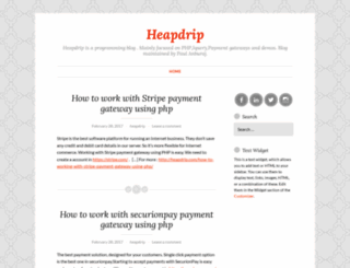 heapdrip.wordpress.com screenshot