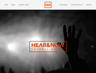 hear-and-now-entertainment.squarespace.com screenshot