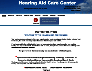 hearingaidcarecenter.com screenshot