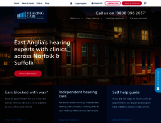 hearingcarecentre.co.uk screenshot