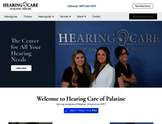 hearingcareofpalatine.com screenshot