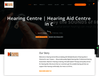hearingcentre.co.in screenshot