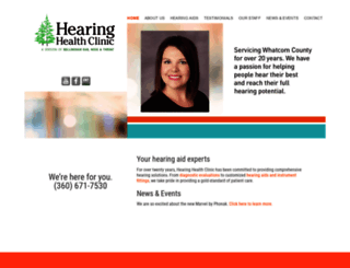 hearinghealthclinic.com screenshot