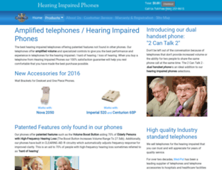 hearingimpairedphones.com screenshot
