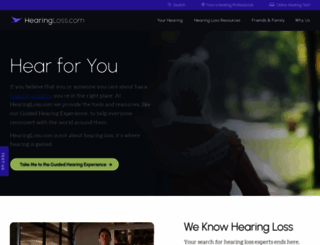hearingloss.com screenshot