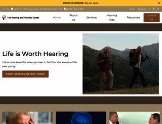 hearingtinnituscenter.com screenshot
