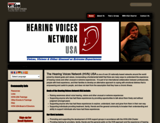 hearingvoicesusa.org screenshot