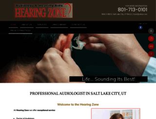 hearingzonesaltlake.com screenshot