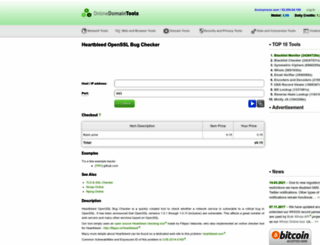 heartbleed-checker.online-domain-tools.com screenshot