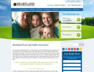 heartlandfootandankle.fosterwebmarketing.com screenshot