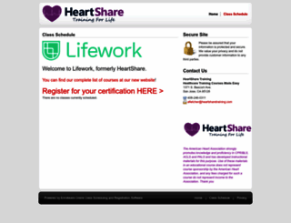 heartsharetraining.enrollware.com screenshot