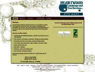 heartwoodlandscapevt.com screenshot