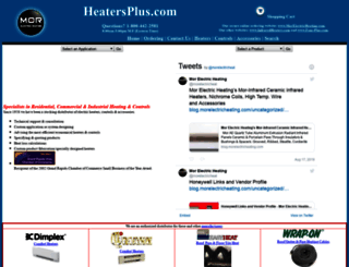 heaters-plus.com screenshot
