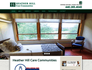 heatherhill-care.net screenshot