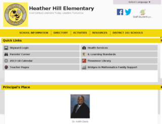heatherhill.sd161.org screenshot