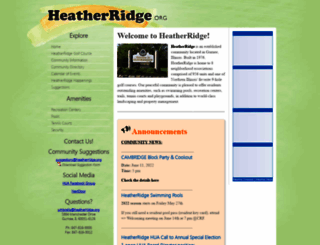 heatherridge.org screenshot