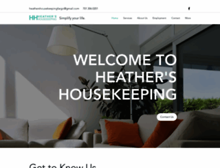 heathershousekeepingfm.com screenshot