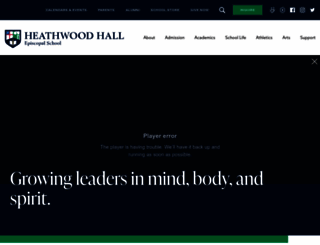 heathwood.org screenshot