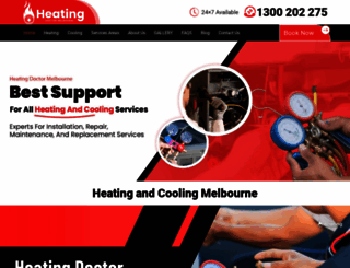 heatingdoctormelbourne.com.au screenshot