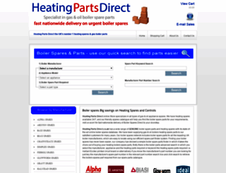 heatingpartsdirect.co.uk screenshot