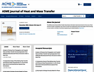 heattransfer.asmedigitalcollection.asme.org screenshot