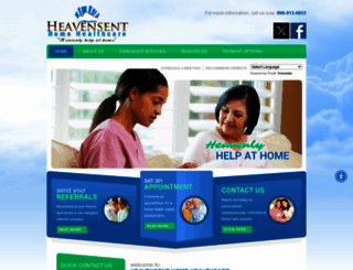 heavensenthcs.com screenshot