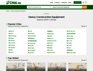 heavy-construction-equipment-dealers.cmac.ws screenshot
