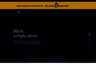 heavywater.com screenshot