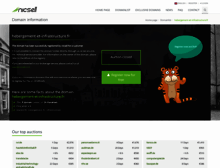 hebergement-et-infrastructure.fr screenshot