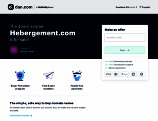 hebergement.com screenshot