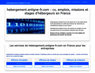 hebergement.enligne-fr.com screenshot