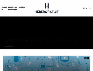 hebergratuit.net screenshot