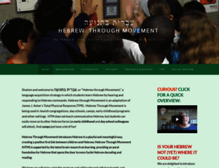 hebrewthroughmovement.org screenshot