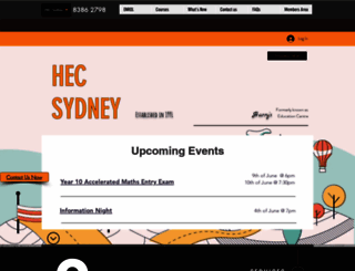 hecsydney.com screenshot