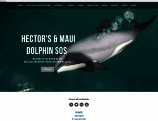 hectorsdolphins.com screenshot