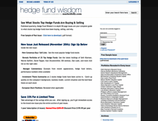 hedgefundwisdom.com screenshot
