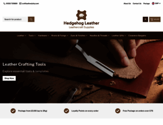 hedgehogleather.co.uk screenshot