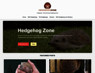 hedgehogzone.com screenshot