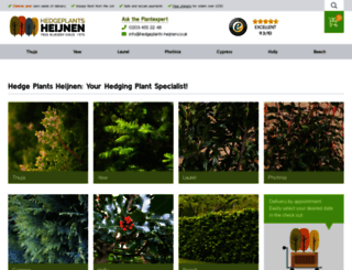 hedgeplants-heijnen.co.uk screenshot