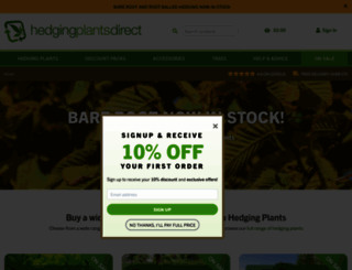 hedgingplantsdirect.co.uk screenshot