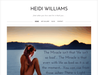 heidi-williams.com screenshot