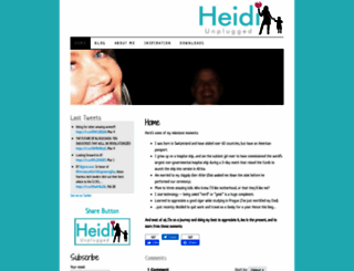 heidiunplugged.com screenshot