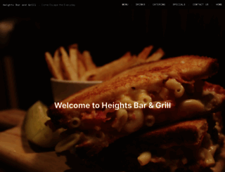 heightsbarandgrill.com screenshot