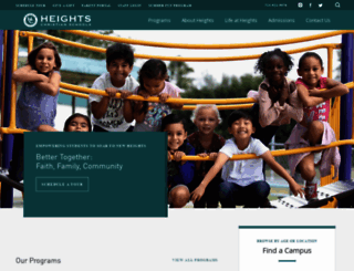 heightschristianschools.org screenshot