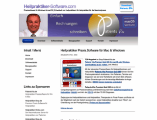 heilpraktiker-software.com screenshot