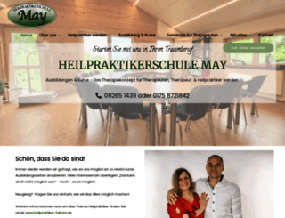 heilpraktikerschule-may.de screenshot