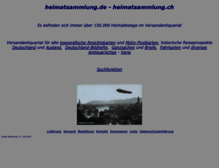 heimatsammlung.de screenshot