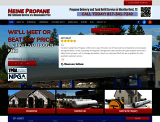 heinepropane.com screenshot
